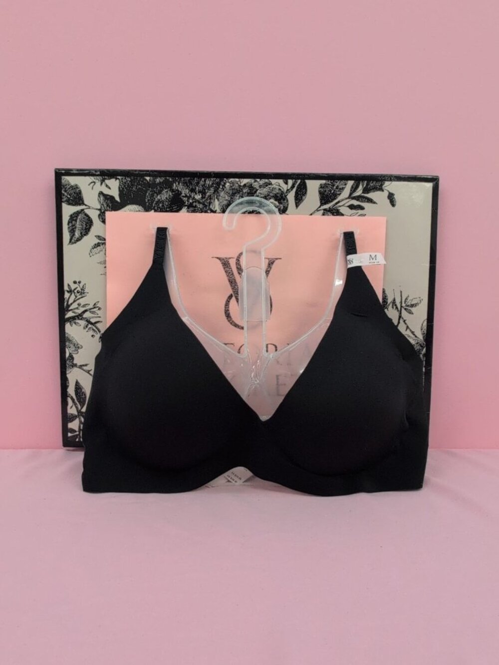 Victoria Secret The T Shirt Push Up Wireless Comfort Bra Medium Black
